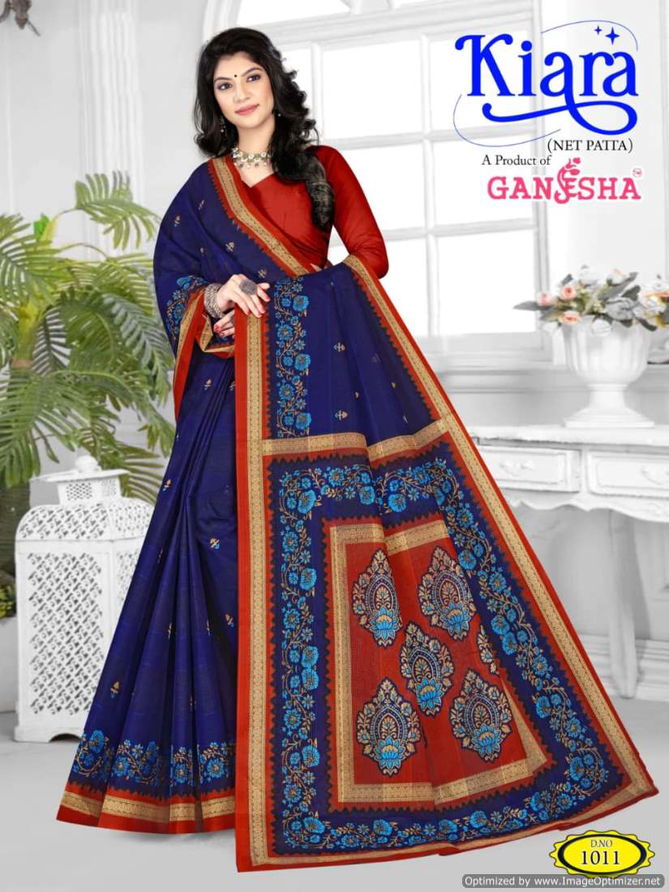 Kiara Vol 1 By Ganesha Heavy Cotton Printed Sarees Wholesale Suppliers In Mumbai